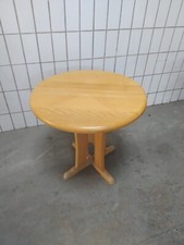 2x Holztisch (massive Buche) für Gaststätte und Privat, Ø 79 cm