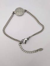 EDELSTAHL SAINT BENEDICT LINK VERBINDERARMBAND MIT AUSZIEHBAREN LINKS