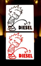 Boy pinkeln Autos Vans Kraftstoff Kappe Aufkleber Wasserfest laminiert Vinyl Sticker Decal