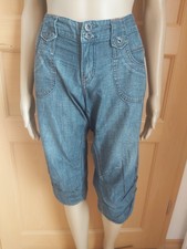 Mexx Damen Jeansshorts dunkelblau Knöpfe Reißv. Gürtelschlaufen Gr. W32