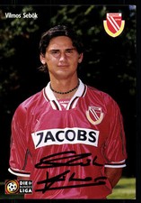 Vilmos Sebök Autogrammkarte Energie Cottbus 2000-01 Original Signiert + A 115249