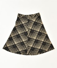 Vestemoda Damen hohe Taille A-Linie Rock it 44 Medium w26 schwarz kariert pn52