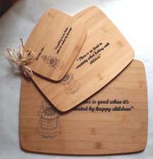 3er Set Hack- / Brotbretter - anpassbar 