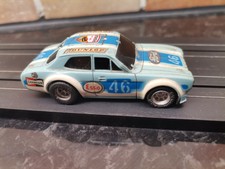 Vintage Aurora AFX HO Slotcar Ford Escort s #46 Rally Auto blau (Ersatzteile Reparatur)
