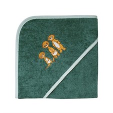  Wörner Südfrottier Kapuzenbadetuch   "Erdmännchen Pinie" Gr. 80x80