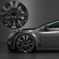 Radkappen 13 - 16 Zoll schwarz silber Radzierblenden 4 Stück VERSANDKOSTENFREI