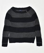 Chaps Damenpullover lose Passform Bootsausschnitt UK 18 XL grau Baumwolle QZ56