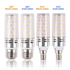 E14 E27 16W 5stk LED Lampe Warmweiss Kaltweiss Mais Birnen Kerze Glühbirne