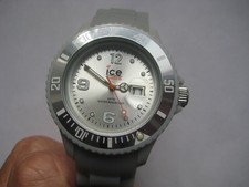 graue Armbanduhr Ice Watch Sili Silver mit  Datumsanzeiger  ungetragen neuwertig