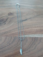 Kuzzoi Kette Herren Layer Kordel Erbskette Feder 925 Silber Länge 50 cm .