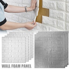 10 Tlg 3D Wandpaneele Tapete Selbstklebend Ziegelstein Wandaufkleber Wasserdicht