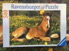 VOLLSTÄNDIG Puzzle Ravensburger Fohlen Pferd 500 Teile 148905
