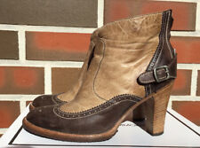 BELSTAFF Schuhe Damen Stiefeletten Gr. 38 braun außergewöhnlich Hingucker TOP