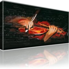 Violine Geige Musik Bild Bilder Leinwand Gerahmt Wandbild Kunstdruck