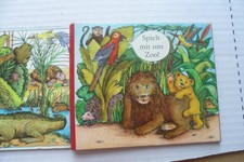 tolles DDR Kinderbuch - Bilderbuch  - Spielt mit uns Zoo  tolle Bilder  -- (Re)