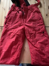 killtec Skihose unisex in Gr. 164 Farbe rot NEUWERTIG, abnehmbare Träger