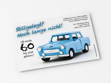 Lustige Einladungskarten Geburtstag Trabant mit Wunschtext  30 40 50 60 70 80