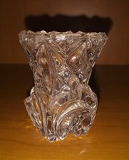 Miniatur Vase Kristall Vintage 50/60er Jahre Blümchen Zahnstocher 