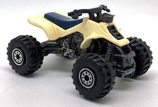 Hot Wheels SUZUKI QUADRACER ATV4 1991 CT Räder HW Mainline Malaysia beige weiss