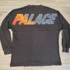 Palast Tri FERG Vintage Schwarz Pullover Sweater Größe L Herren Schwarz Spellout