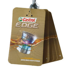 250x Ölzettel Ölwechselzettel CASTROL Ölanhänger Inspektion Serviceanhänger