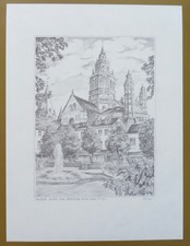 6 Limitierte Kunst-Grafiken Mainz, 132/480 Irene Blömer  Handsigniert, neuwertig