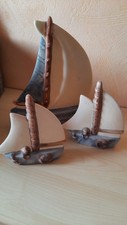 Segelboot Deko aus Porzellan 