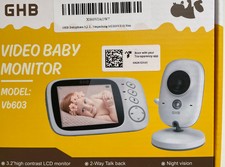 GHB Babyphone 3,2 Zoll Smart Baby Monitor mit TFT LCD Bildschirm Nachtsicht