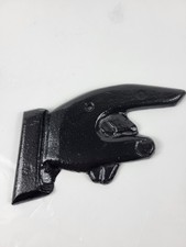 Retro Metall schwarz Farbe Zeigefinger Pub Garten Toiletten Wandplakette