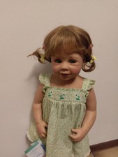 Künstlerpuppe "Blümchen" von Monika Levening ca. 76 cm mit Zertifikat