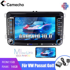 7" Autoradio Android 10 2 DIN GPS NAVI Für VW Golf 5 6 Passat Touran Polo Tiguan