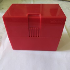 Herlitz ( ????) DIN A6 Karteikasten Lernbox rot gebraucht