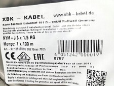 NYM - J 3 x 1,5 RG 100 Meter Stromkabel Feuchtraumkabel B-Ware