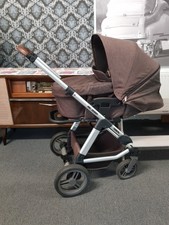 ABC Design Tereno 4 Kinderwagen Buggy Kombikinderwagen braun Ledergriff kein Air