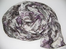 EDLER SCHAL- TUCH- SCHULTER- TUCH- STOLA- LILA- VIOLETT- GRÜN- SCHWARZ- BUNT