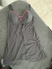 Sexy Babydoll mit Spitze, Negligee ,Dessous,Reizwäsche, Gr.80B von edc by Esprit