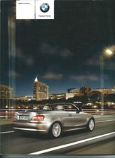 BMW 118i - 135i, 118d -123d, Cabrio Prospekt, Broschüre,Katalog 09/2008 + Preise