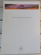 Prospekt Brochure Mercedes-Benz W124 E200 Coupe 1/1995 Modelljahr  1995