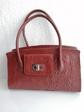 Handtasche Leder Made in Italy Umhängetasche 