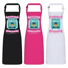 Personalisierte Baby Name Brötchen im Ofen Schwanger Lustig Schürze, Fälligkeitsdatum Backen Koch