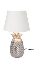 Livarno Home Tischleuchte Ananas silber Dekoleuchte Tischlampe *besch.VP