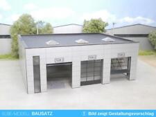 1:87 EM404 Bausatz für Fahrzeughalle mit 3 bewegl. Toren für Umbau Eigenbau