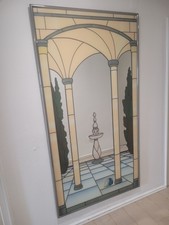 Wunderschöner Wandspiegel Bleiverglasung Handarbeit!