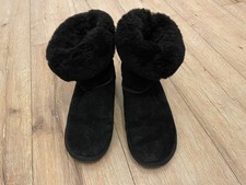 Cloud Nine Boots Echtleder Sheepskin Schafsfell schuhe Gr. 7 - 40 Schwarz UGG