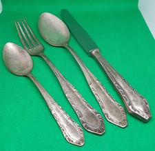 Besteck 100er Silberauflage mit Monogramm