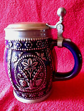 Sammlerstück-Bierkrug -Vitrinnenstück mit Zinndeckel  W-65