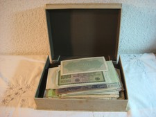 Große Sammlung alte Geldscheine / Banknoten aus aller Welt u.a. Notgeld