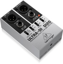 Behringer ULTRA-DI DI20 professional active 2-Channel DI-Box Splitter neuwertig