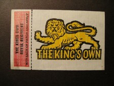 Knappe a&bc Gum Militär Embleme Aufkleber Kings Own Royal Regiment Insignia