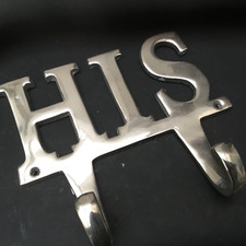 HIS 2 Haken Wandmontage Hängehaken, Plakette